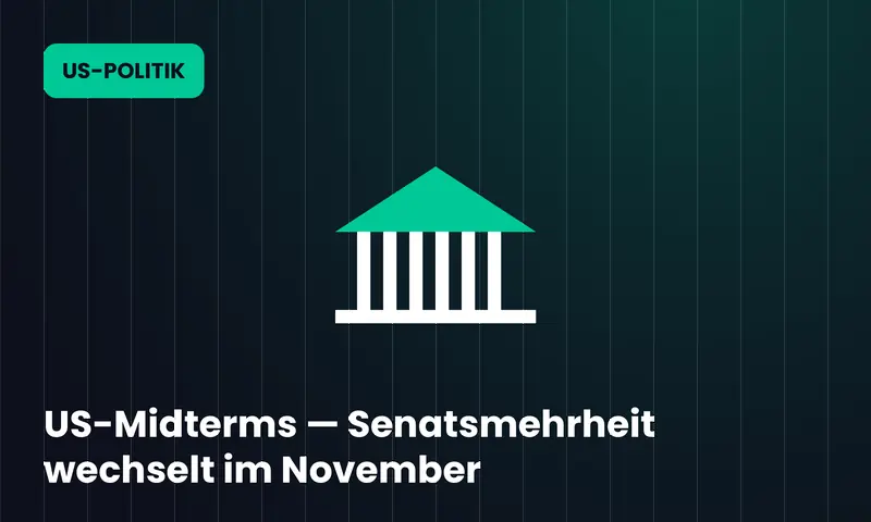 US-Midterms — Senatsmehrheit wechselt im November